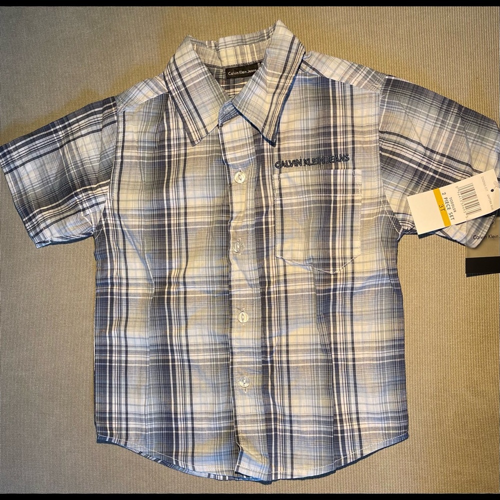 Calvin Klein Jeans boys 2 piece pants & shirt Sz 3 BNWT - Picture 4 of 8